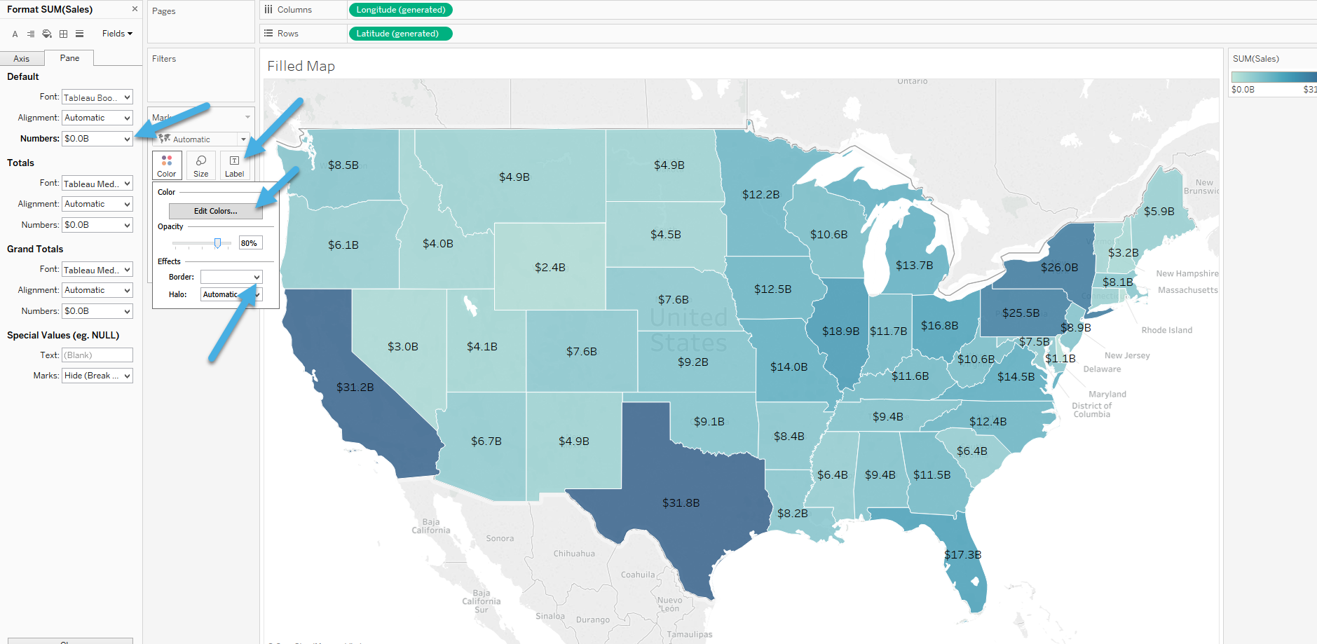 Tableau Map Visualization